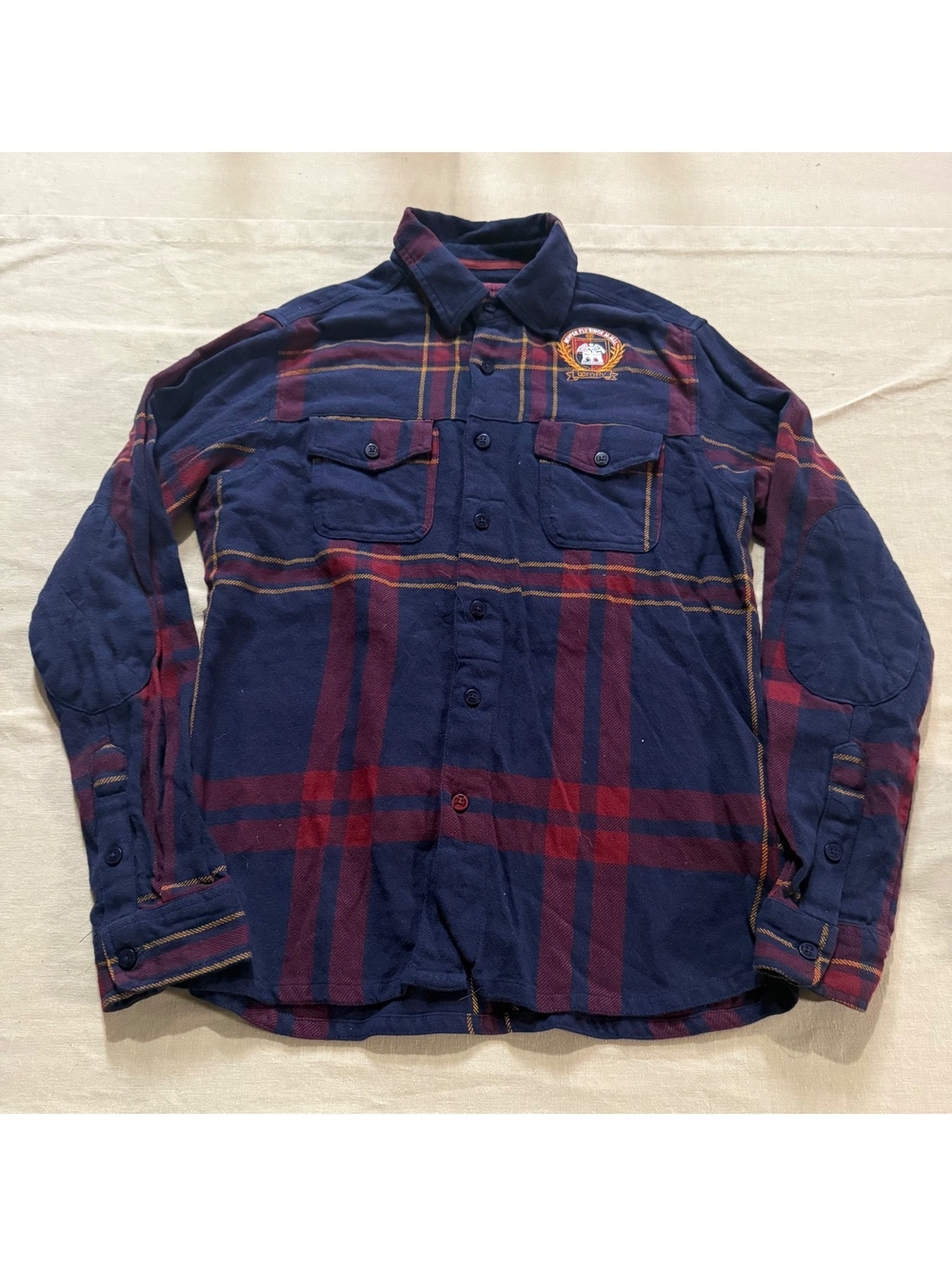 Born Fly plaid long sleeve button-up shirt